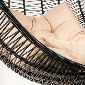 COL 1-2 CÍRCULO SENCILLO EN VINIL NEGRO CON BASE OVALADA 2 Columpio Circulo
