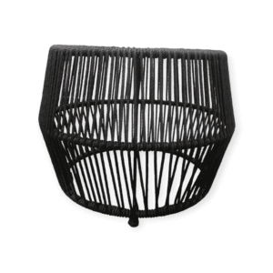 MESA BARRIL CUBIERTA TEJIDA SOGA 6 MM 1 Mesa Barril