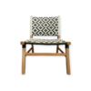 SILLA BAMBÚ TEJIDO DIBUJO ROMBO R-24 Y R-28 1 Sillón Bambú
