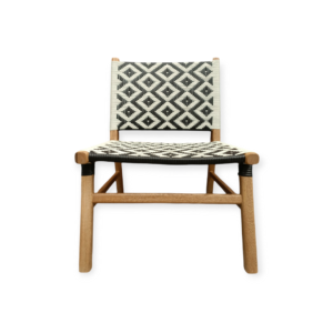 SILLA BAMBÚ TEJIDO DIBUJO ROMBO R-24 Y R-28 1 Sillón Bambú