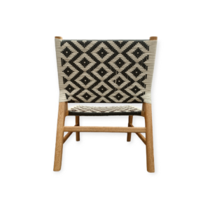 SILLA BAMBÚ TEJIDO DIBUJO ROMBO R-24 Y R-28 11 Sillón Bambú