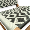 SILLA BAMBÚ TEJIDO DIBUJO ROMBO R-24 Y R-28 12 Sillón Bambú