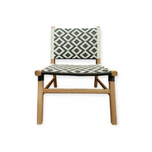 SILLA BAMBÚ TEJIDO DIBUJO ROMBO R-24 Y R-28 3 Sillón Bambú