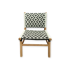 SILLA BAMBÚ TEJIDO DIBUJO ROMBO R-24 Y R-28 4 Sillón Bambú