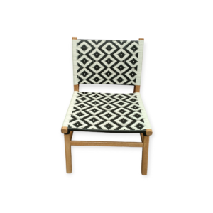 SILLA BAMBÚ TEJIDO DIBUJO ROMBO R-24 Y R-28 5 Sillón Bambú