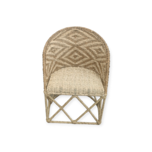 SILLA EQUIPALMA ASIENTO CERRADO RESP. DIBUJO ROMBOS EN PALMA Y TULE 2 Silla EQUIPALMA